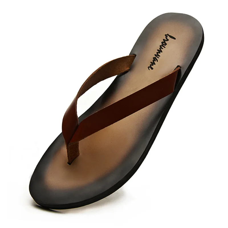 Men Shoes Classic - Classic Genuine Leather Mens Slippers 2026