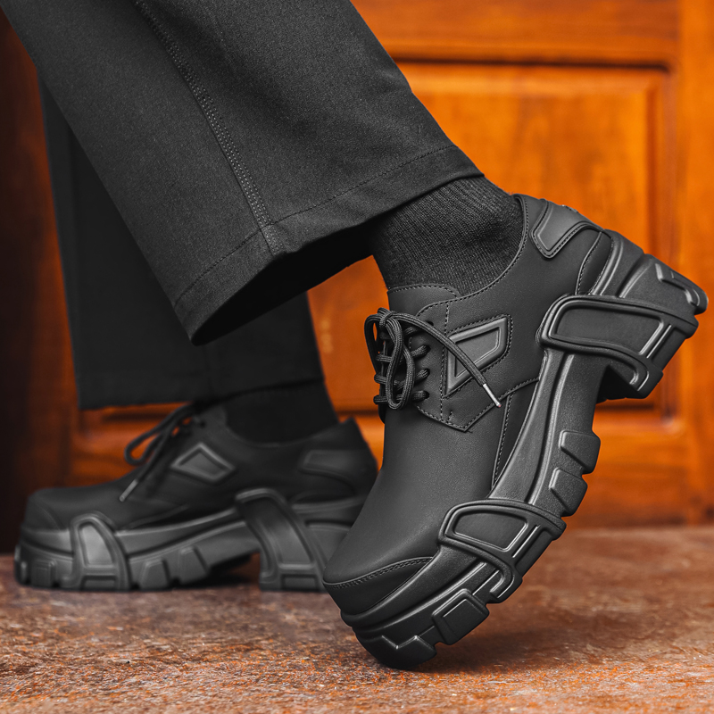 Men Shoes For Office Work - Men Platform Leather Shoes Formal Dress