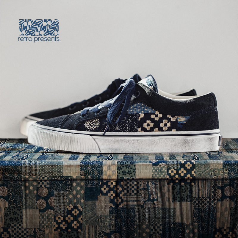 Men'S Shoes Japanese Brand - Maden Japanese Retro Printing Canvas Shoes