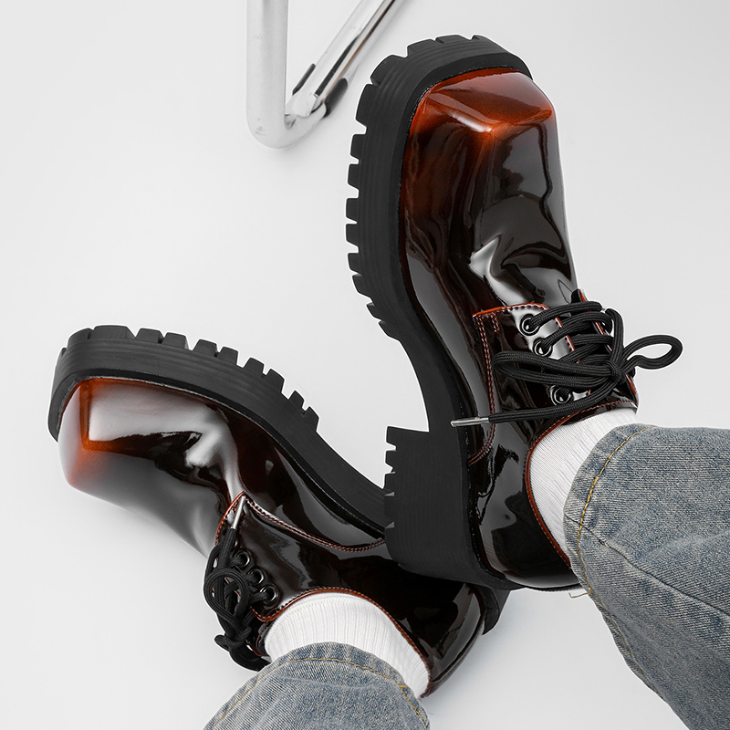 Men's thick soled leather shoe - Men Shoes For Office Work 评论和价格