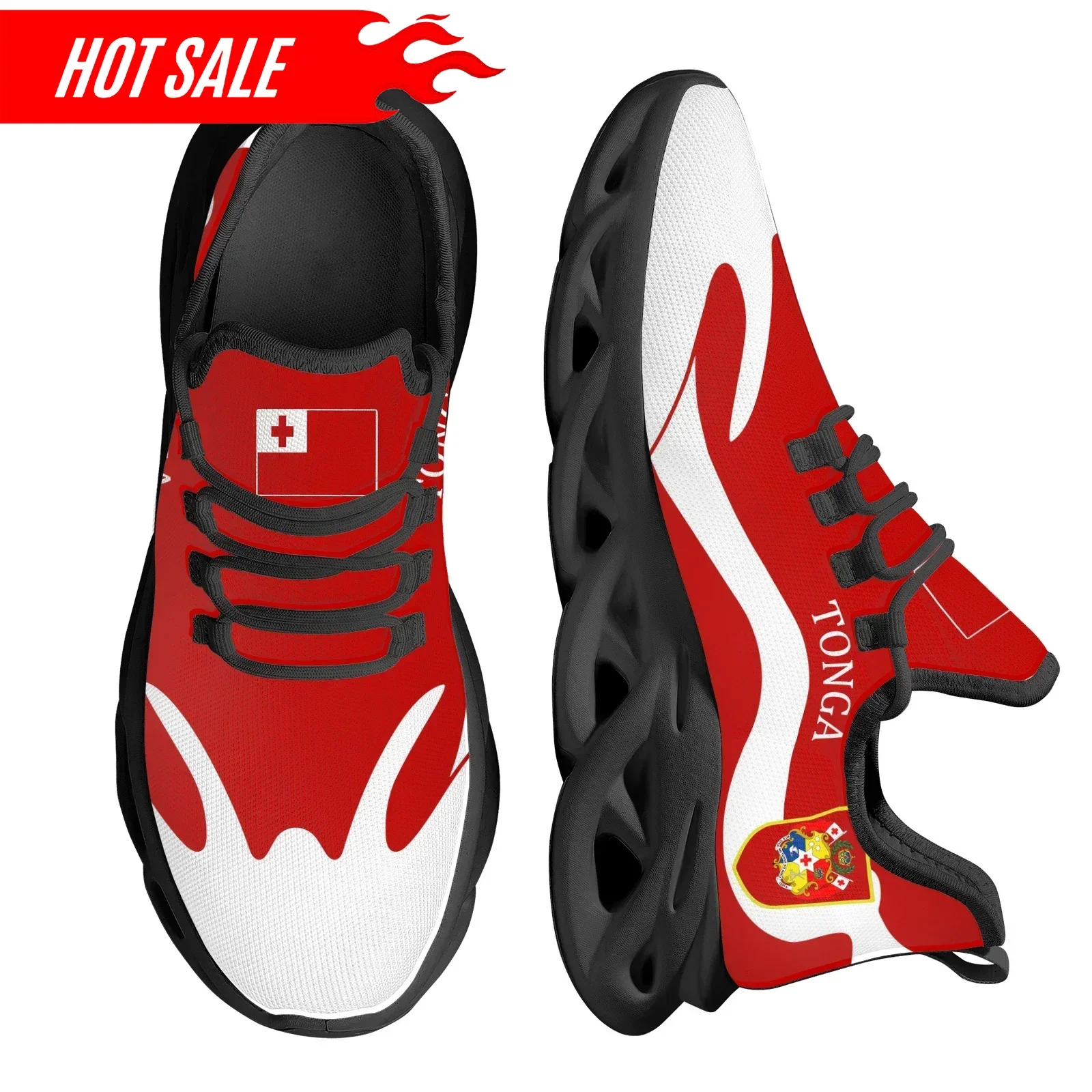 Red Trendy Tonga National Flag - Men Shoes Red Bottom 评论和价格