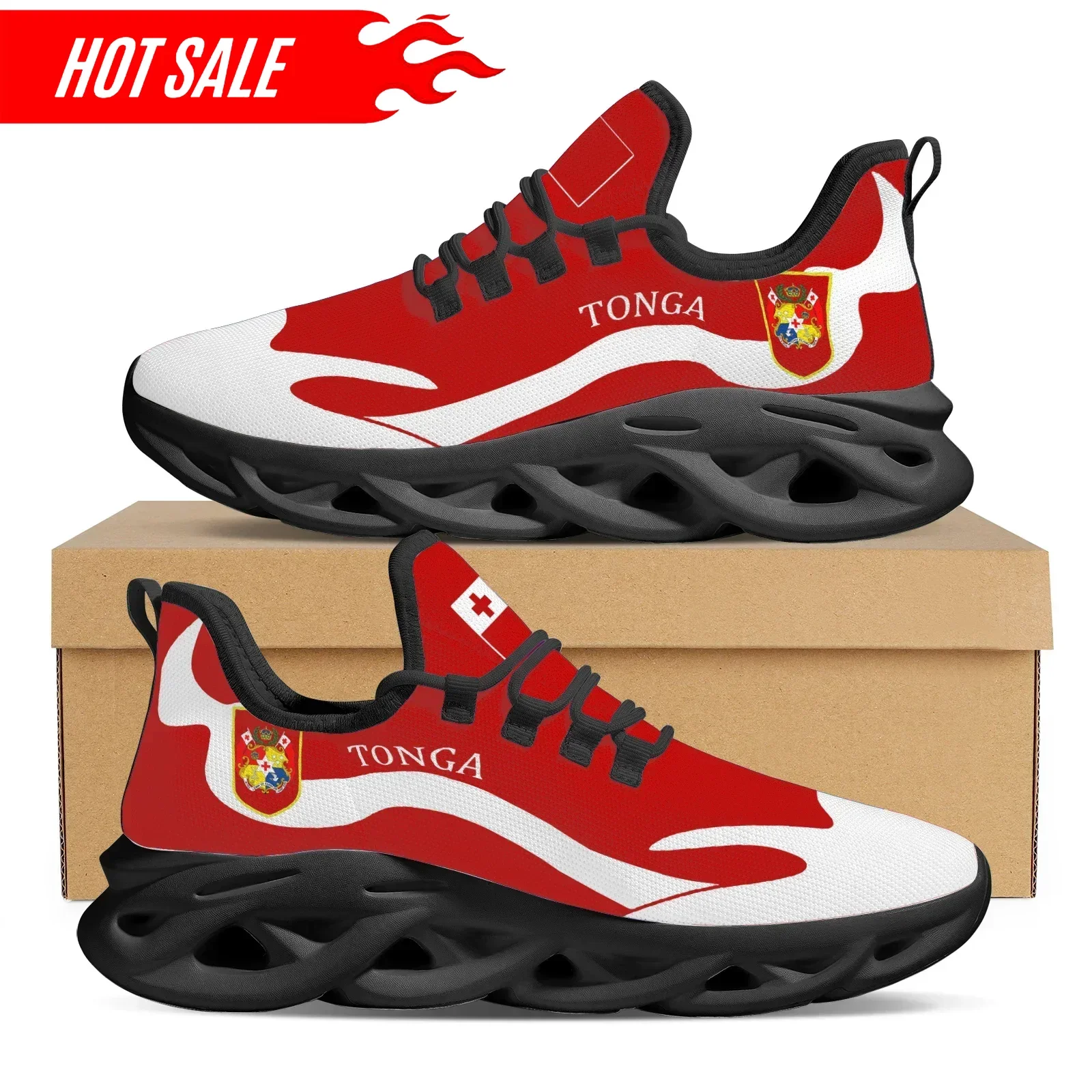 Red Trendy Tonga National Flag - Men Shoes Red Bottom 评论和价格