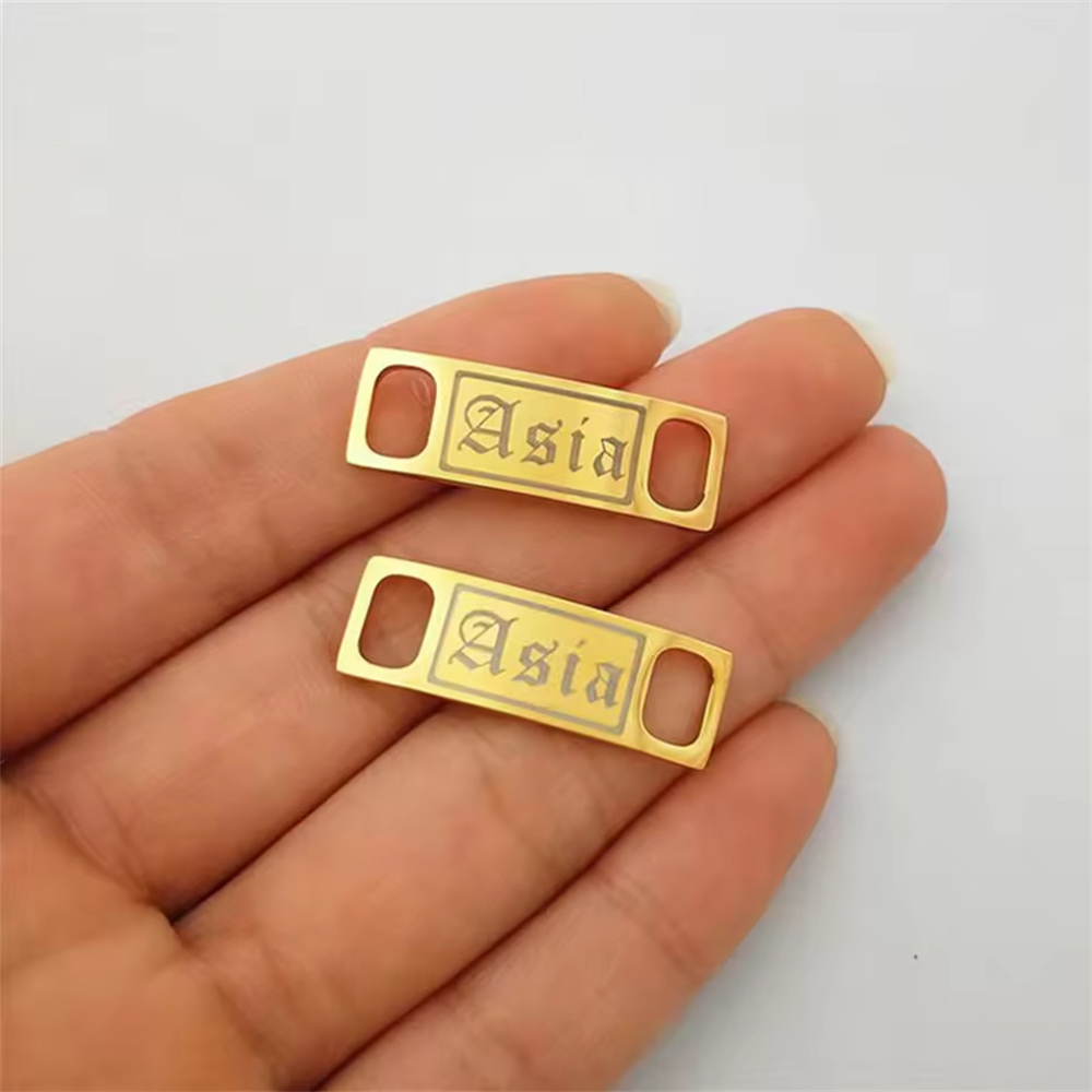 2Pcs Custom Name Shoe Buckle E - Men Shoes Name 评论和价格