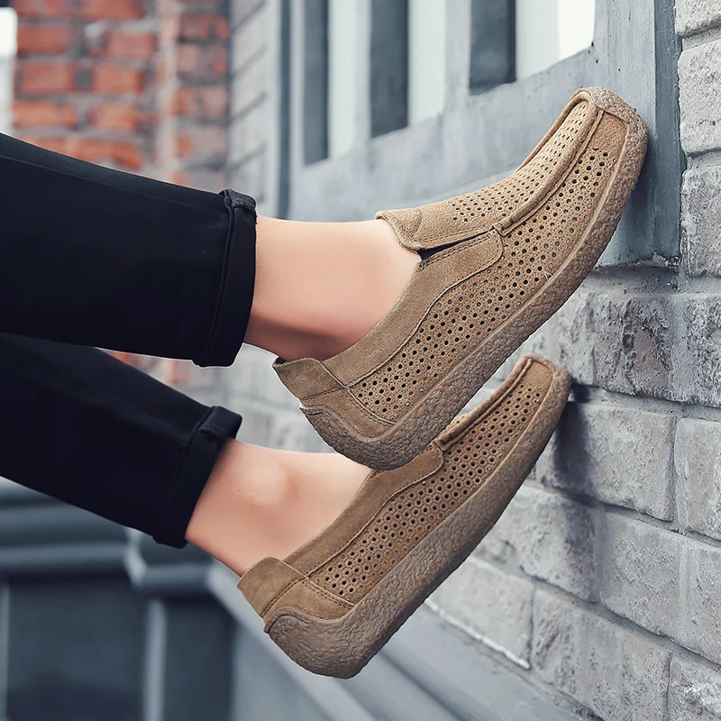 Men Loafers High-quality Slip  - Men Shoes For Office Work 评论和价格