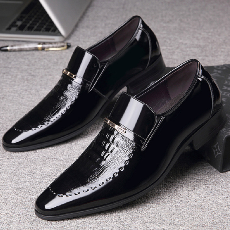 Men Leather Shoes Patent Leath - Men Shoes For Office Work 评论和价格