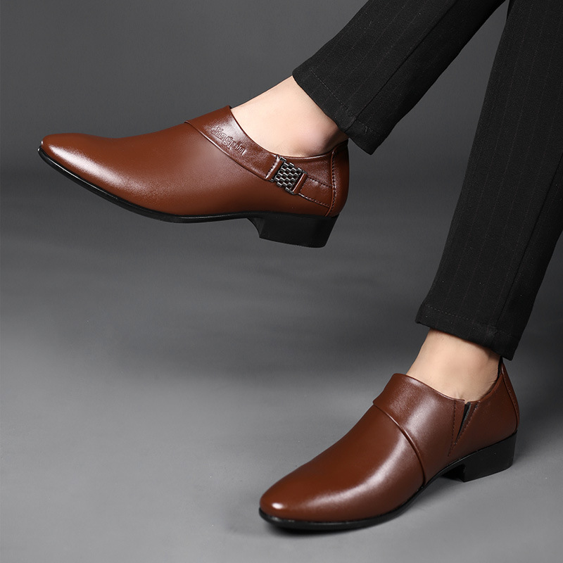Men PU Leather Shoes Formal Dr - Men Shoes For Office Work 评论和价格