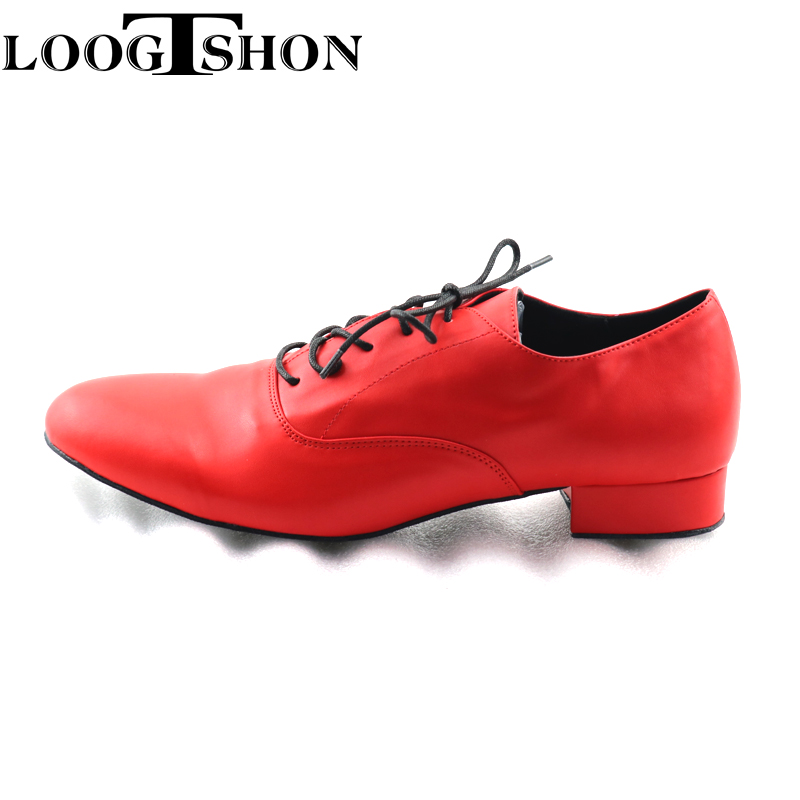 LOOGTSHON RED  Men's red leath - Men Shoes Red Bottom 评论和价格