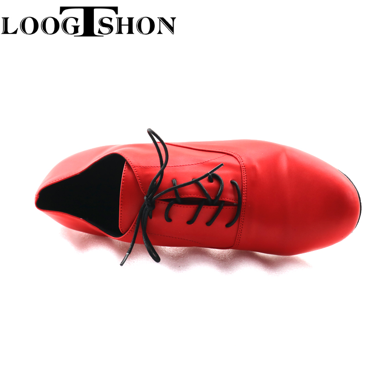 LOOGTSHON RED  Men's red leath - Men Shoes Red Bottom 评论和价格