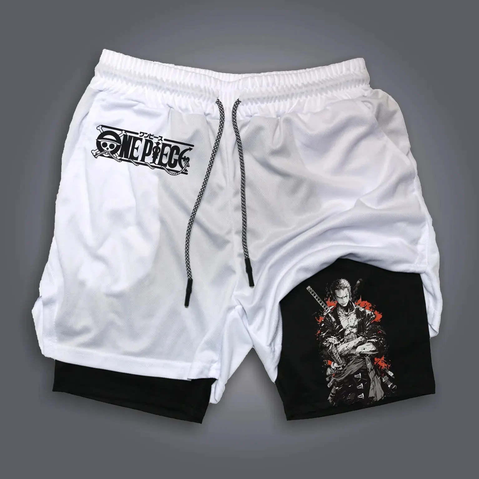 One Piece Anime Mens Gym Short - Men'S Shoes Good For Running 评论和价格