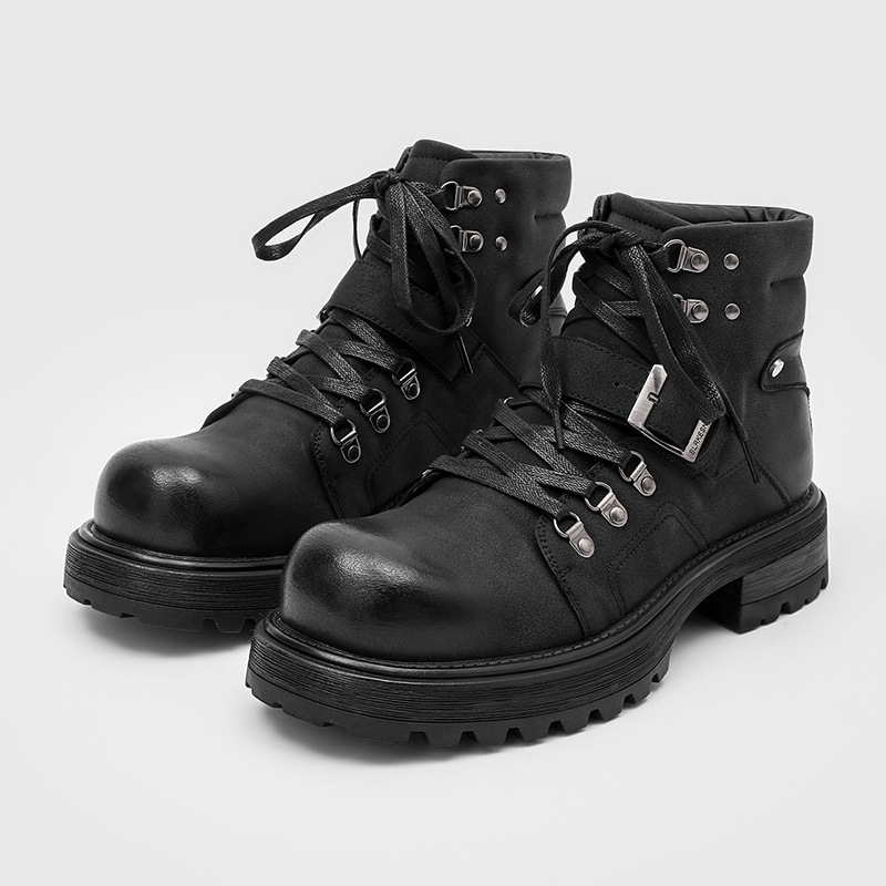 Brand Men Leather Boots Motorc - Men Shoes Brands 评论和价格