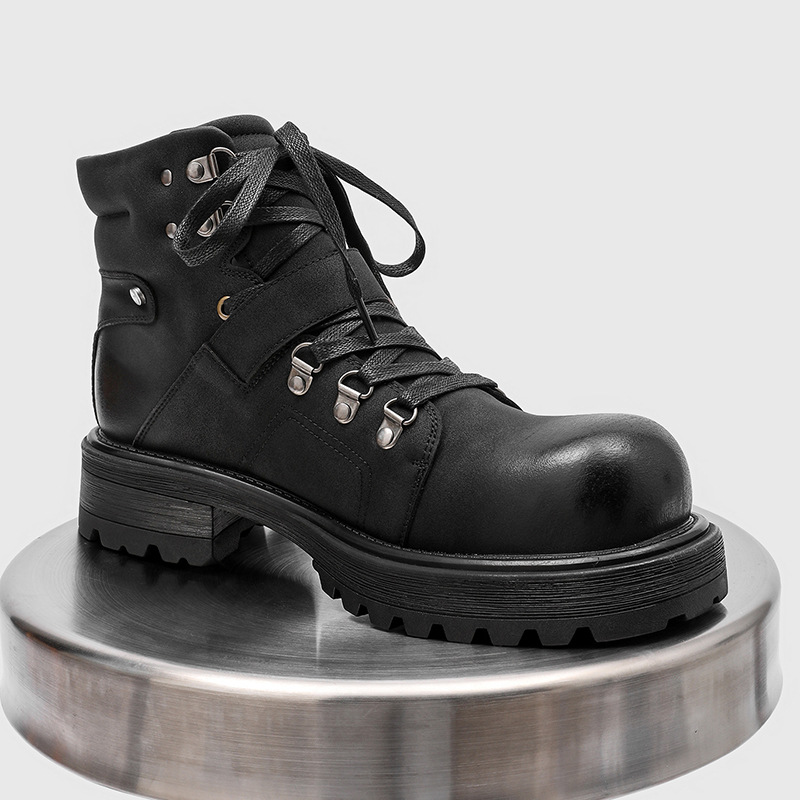 Brand Men Leather Boots Motorc - Men Shoes Brands 评论和价格