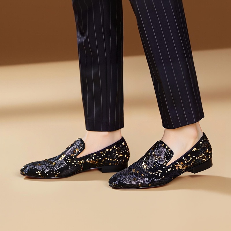 Piergitar Luxurious Black & Go - Men Shoes Red Bottom 评论和价格
