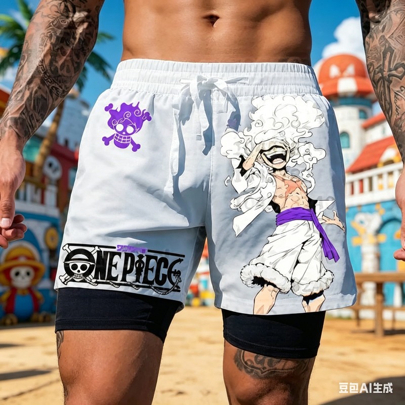 One Piece Anime White Double L - Men'S Shoes Good For Running 评论和价格
