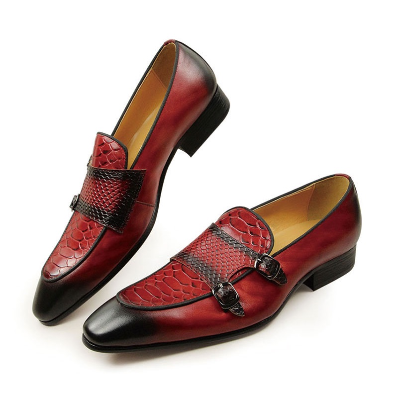 Comfortable Men Leather Shoes  - Men Shoes Red Bottom 评论和价格