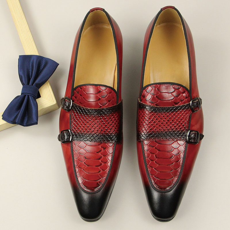 Comfortable Men Leather Shoes  - Men Shoes Red Bottom 评论和价格