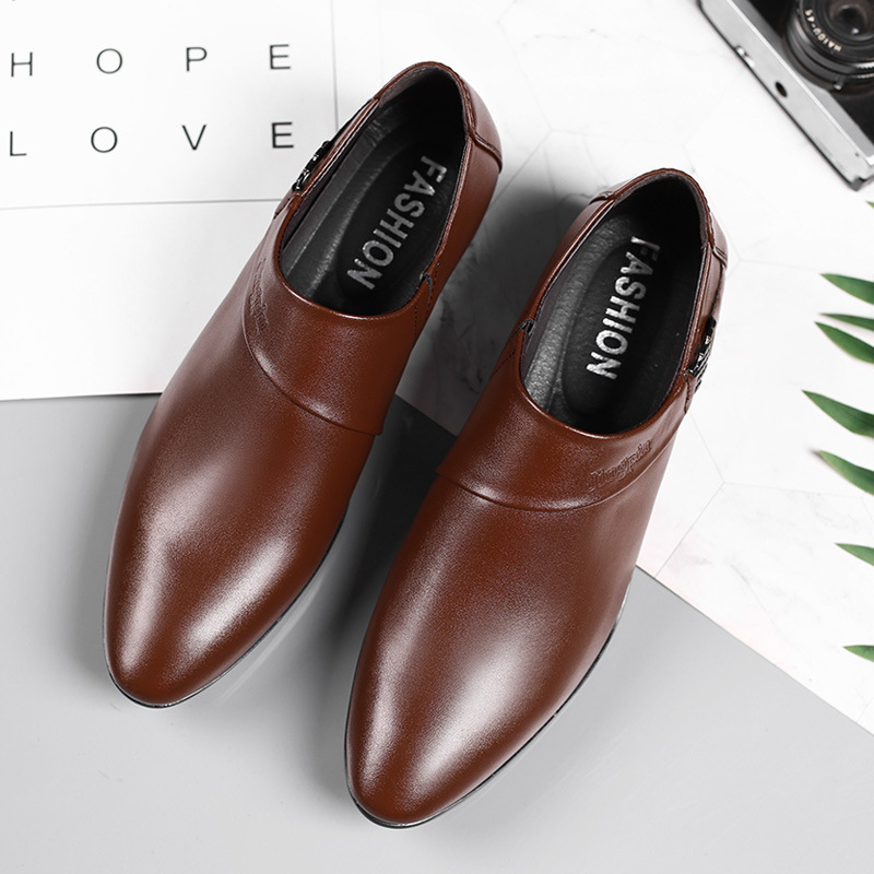 Oxfords Leather Shoes for Men  - Men Shoes For Office Work 评论和价格
