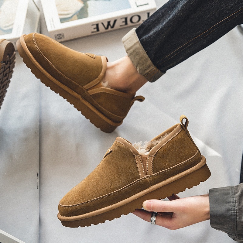 Winter Women Men Genuine Cow L - Men Shoes Classic 评论和价格