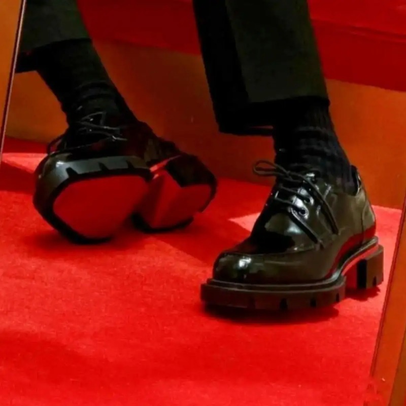 New Luxury Mens Red Sole Derby - Men Shoes Red Bottom 评论和价格