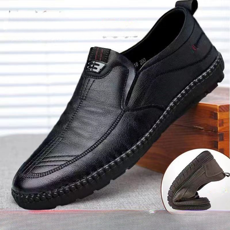 Mens Leather Loafers Non Slip  - Men Shoes For Office Work 评论和价格
